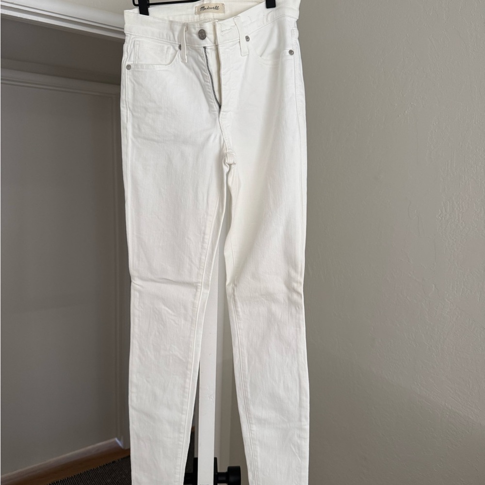 Madewell White Skinny Jeans